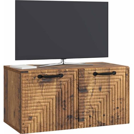 Maison Exclusive - Wandmontierter TV-Schrank Altholz 59,5 x 31 x