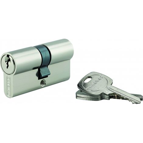 Cilindro europeo STD 30 x 30 mm, nichelato, 3 chiavi – THIRARD (1/5)