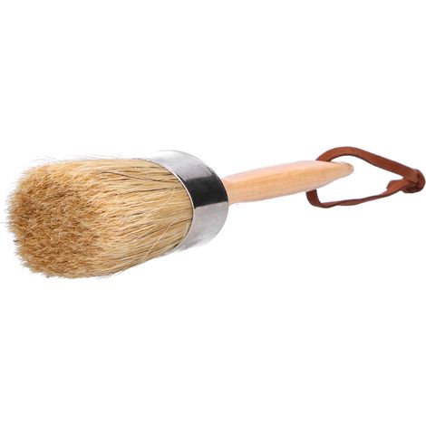 2-Zoll-Rundpinsel, Kreidepinsel mit Holzgriff, Mal- und Wachswerkzeug für Möbel und Heimdekoration (1/5)