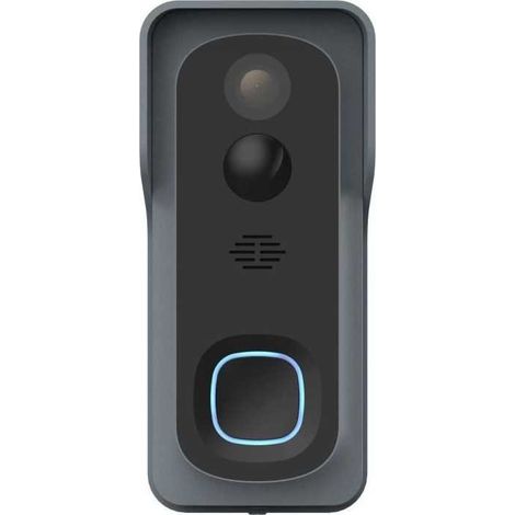 Kit Sonnette connectée + carillon - LINK2HOME - Wi-Fi, audio bidirectionnel, carillon sans fil