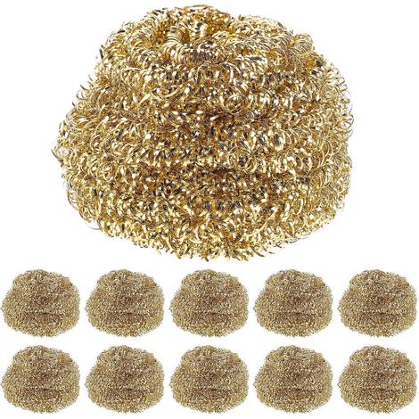 Lot de 10 embouts de soudage en fil de laiton, à nettoyer avec précision.-5.40X5.30X3.50CM-Golden