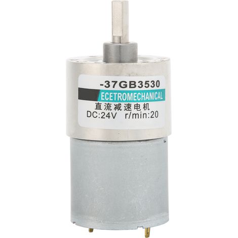 Moteur à engrenages CC 24V XD-37GB3530+ réducteur, lent à couple élevé, aimant permanent, 20 tr/min, mini moteur silencieux pour usage industriel (1/5)