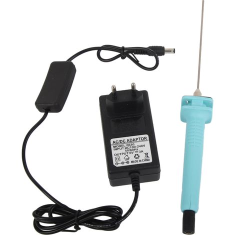 Couteau chaud électrique pour découpe de mousse, stylet à fil chaud 100-240V, prise UE, idéal pour film et placard. (1/5)