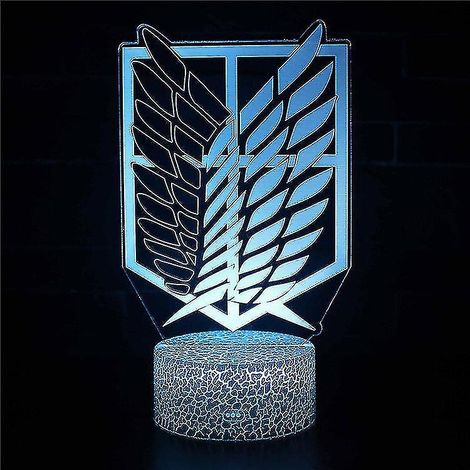 Lampe à illusion d'optique 3D, 7 couleurs, interrupteur tactile, veilleuse style déco, crée une ambiance romantique (1/5)