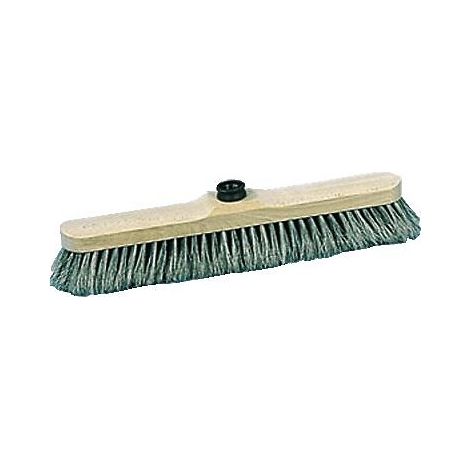 Balai intérieur 40 cm en soie grise pour manche avec embout vis