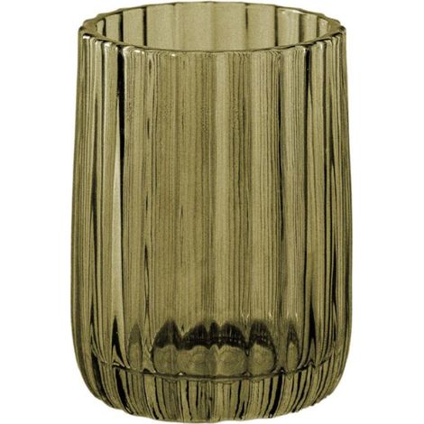 COSMIC Toothbrush Holder, Tumbler, Resistant Glass, Forest, Lido Collection
