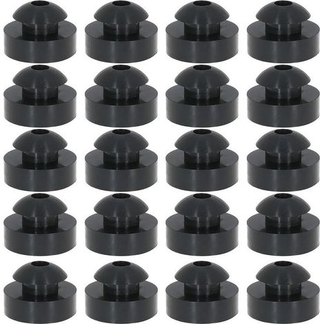 Lot de 20 œillets en caoutchouc pour joint de siège de boîte à gants 5412504 5410774 – Joints métalliques pour modèles 330 500 2004-2005 – Noir (1/5)