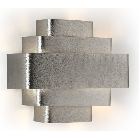 Wandleuchte 38X16X29 Silber Metall (1/2)