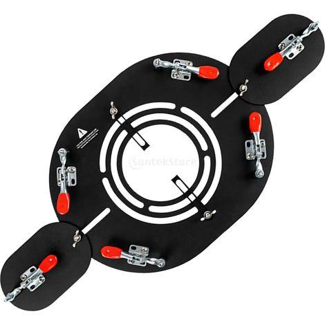 Support de poêle de tente en acier inoxydable, fixation pour poêle à bois, protection ignifuge, compatible avec les réchauds de camping portables. (1/5)