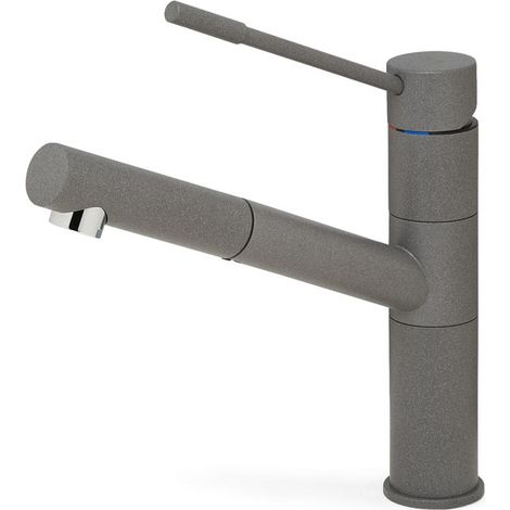 Rubinetto Miscelatore Cucina Elleci Sava Metaltek Grigio Titanium MMKSAV73 (1/3)