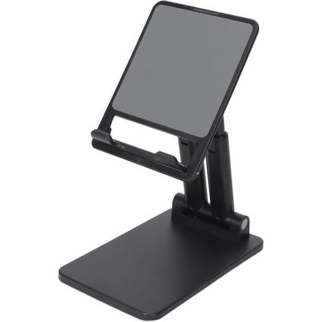Tbest Support téléphone pliant pour bureau, compatible avec iPhone et tablette, réglable en hauteur et angle (1/4)