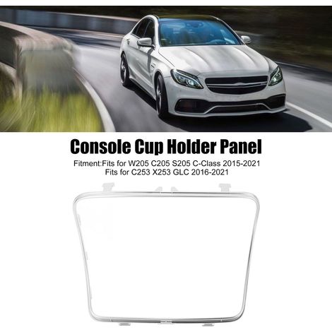Cadre Cadre Porte-Gobelet Console A2056800310 Couverture Décorative Electroplaquée pour W205 C205 S205 Classe C 2015-2021 (1/5)
