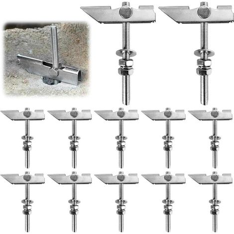 Kippdübel 12 Stück M8 x 100 mm Schwerlast verzinkt mit Mutter (1/5)