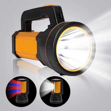 Lampe torche - - Modèle rechargeable - 6000 lumens - Idéale camping - Longue portée (1/3)