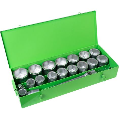 METALLGEHÄUSE MIT 22 TEILEN 1" AUTOCLÉ IN SECHSECK JBM51616 (1/4)