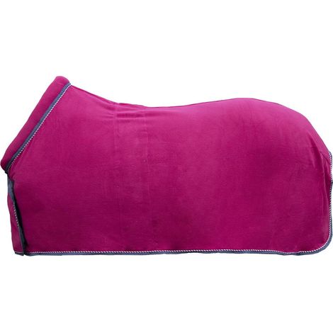 125 cm, Bordeaux 3296: Fleece-Decke mit extra wattiertem Halsausschnitt Extra Modell (1/2)