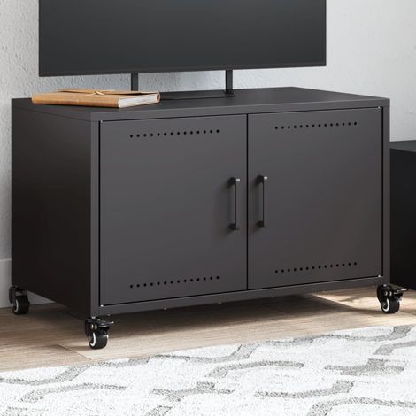 TV Cabinet Black 68x39x43.5 cm Steel vidaXL (1/5)