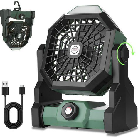 Tragbarer, leiser Tischventilator mit 3 Geschwindigkeitsstufen für Büro, Schlafzimmer und Zuhause USB-/batteriebetriebener persönlicher Ventilator