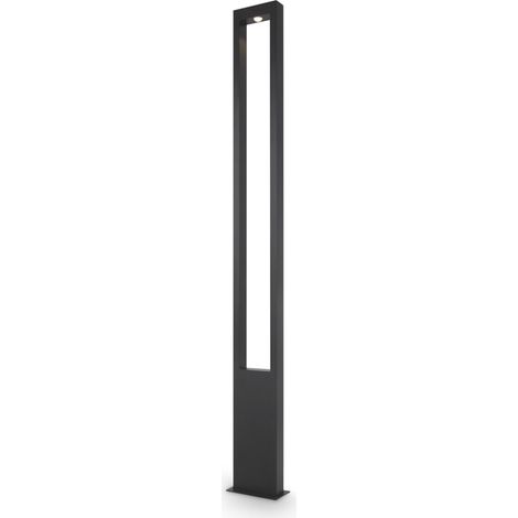 Lampada Da Terra Moderna Per Esterno Metallo Grafite Luce Led 25W Ip65 (1/4)