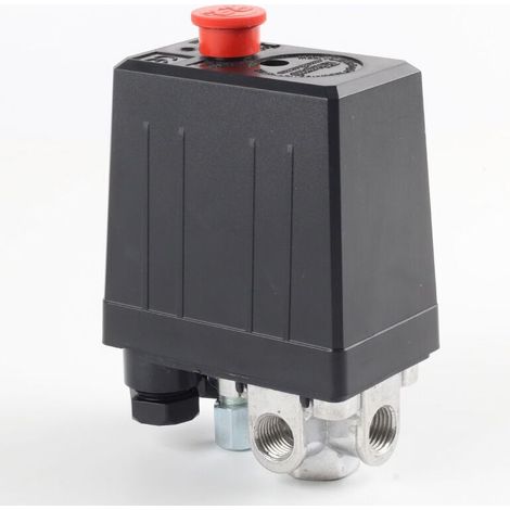 Soupape de compresseur d'air 220V – Pressostat automatique pour contrôle de pression – Réduction rapide de la pression – Compatible avec compresseurs (1/4)