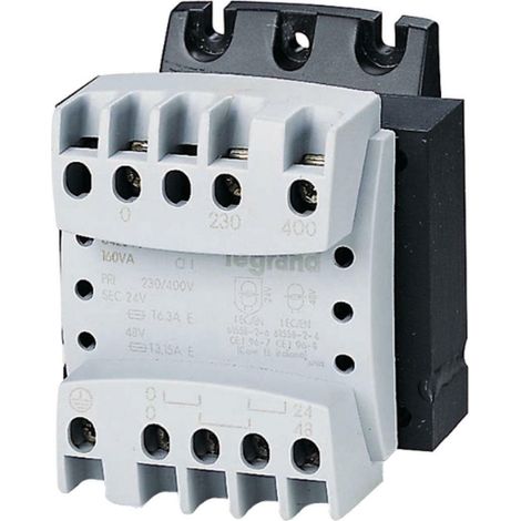 Legrand trasformatore di isolamento  e sicurezza 50va 380-220/12-24 642301