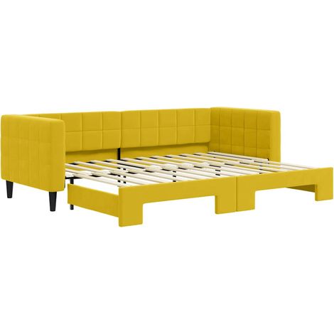 Maison Exclusive - Divano Letto con Letto Estraibile Giallo 80x200 cm in Velluto