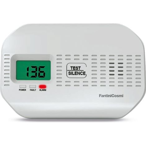 Segnalatore Fughe Monossido Carbonio (Co) Senza Relè D'Uscita Aa Lr6 1,5V X 2 Ip42