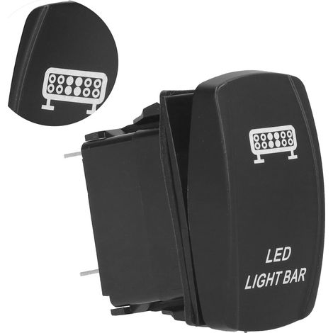 2 Stück wasserdichte Kippschalter Ein/Aus für Pkw, Boote, Lkw, 5-polig, 12–24 V, LED-Modell (1/5)
