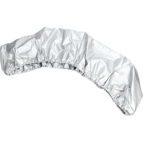 Housse de bateau en tissu Oxford pour kayak, canoë ou bateau, imperméable, résistante aux UV et à la poussière, couleur argent, 2,6-3 m (1/5)