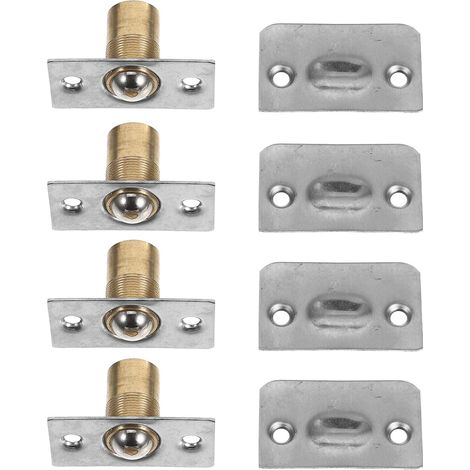 Lot de 4 loquets à bille réglables en acier inoxydable avec gâche pour (1/5)