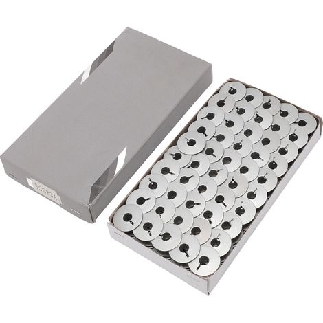 Nähspulen 55623A Oxidierte, geschlitzte, weiße Aluminium-Nähmaschinenspulen (1/5)