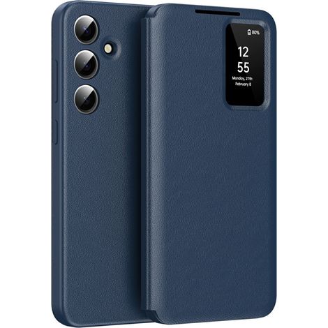 Samsung Galaxy A56 5G Smart View Hülle mit Kartenfach, Blau (1/5)