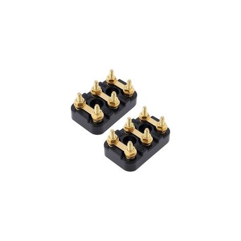 Lot de 2 borniers de moteur électrique M4 50 x 32 mm adaptés à la plupart des moteurs électriques générateurs (1/5)