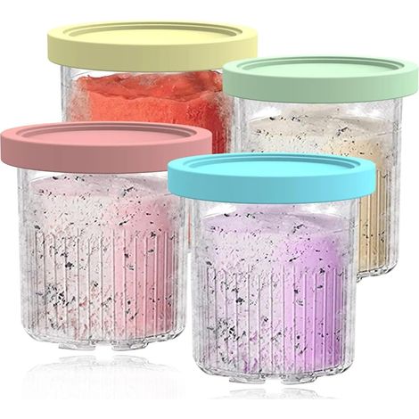 piezas de repuesto para las heladeras Ninja NC500 y NC501 Creami: vasos y tapas. (1/5)