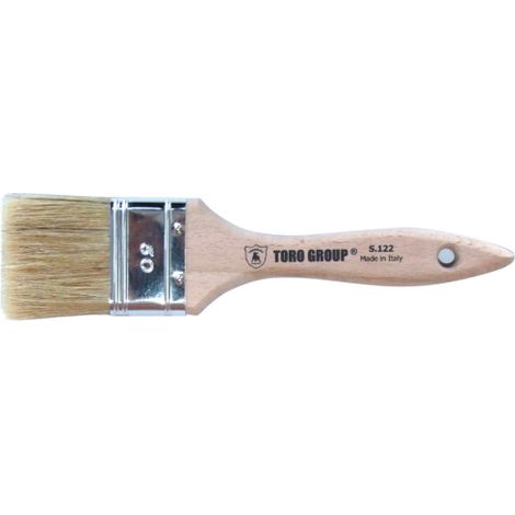 Toro Group Brosse plate S122 manche bois 50 mm soies blondes