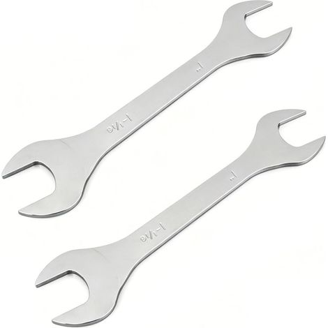 Jeu de 2 Clés Plates Fines à Fourche Ouverte, 1,59 Mm (1/5)