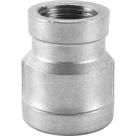 Raccord réducteur en acier inoxydable 304, filetage femelle 3/4" x 1/2" BSP, pour tuyauterie d'eau, d'air et de carburant (1/5)