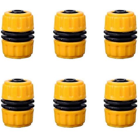 Raccord de tuyau en 6 pièces, raccords de réparation de tuyau de 1/2 pouce, raccords rapides pour tuyau double (1/5)