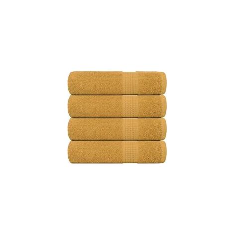Servilletas FROGN, juego de 4, color dorado, 50x100 cm, 360 g/m² - Crezuo (1/4)