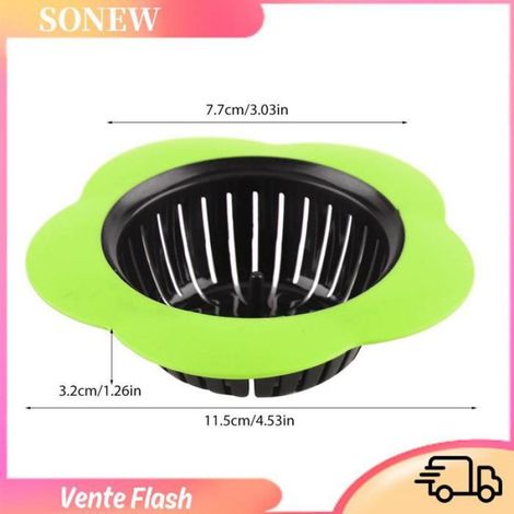 Crépine D'évier - Bouchon De Vidange En Plastique TPR - Pour Lavabo Cuisine Salle De Bain - Diamètre 78 À 110 Mm - 1 Pièce (1/5)