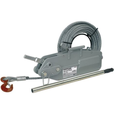 Sealey Wire Rope Puller 3200kg Max Line Force WRP3200