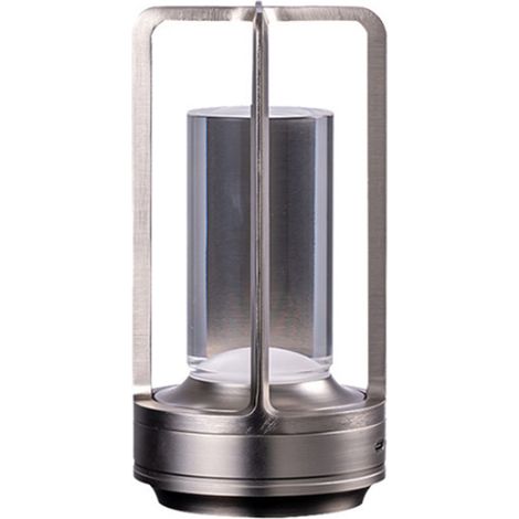 Lampe de table LED rétro tactile à chargement d'ambiance, lampe décorative, lampe de table, ornement, lampe de chevet de camping, veilleuse (1/5)