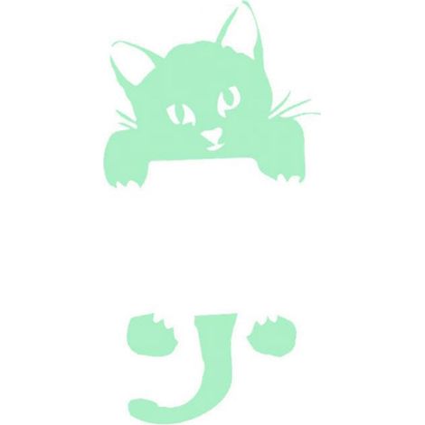 Sticker mural chat lumineux pour chambre, salon, interrupteur, décoration (1/4)