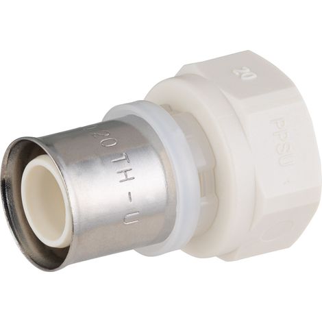Racor multicapa PPSU para prensar hembra QUICK PLOMBERIE Ø20 - H1/2