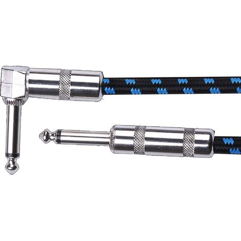 Câble audio instrument 3m 9,8ft, cordon guitare blindé anti-parasite pour guitare électrique et basse, réduction du bruit, haute qualité (1/5)