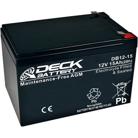 Batería AGM 12v 15Ah  Deck Sellada DB12-15