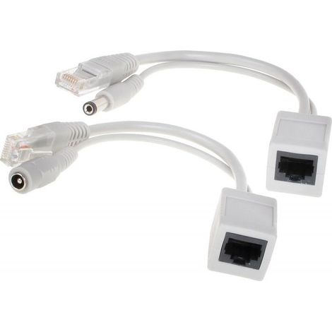 ADAPTADOR DE CORRIENTE DE PAR TRENZADO POE-UNI