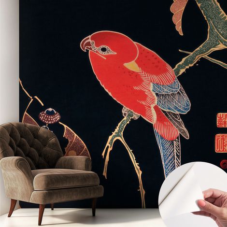 Papier peint autocollant adhésif avec imprimé installation simple qualité excellente sans désordre Oiseau exotique 250x250 cm (1/5)