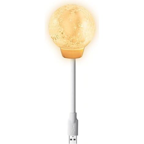 Luci lunari per camera da letto, lampada lunare a LED, luce notturna lunare, controllo vocale, alimentazione USB con timer, decorazione per camera da letto, lampada da comodino intelligente dimmerabil (1/4)