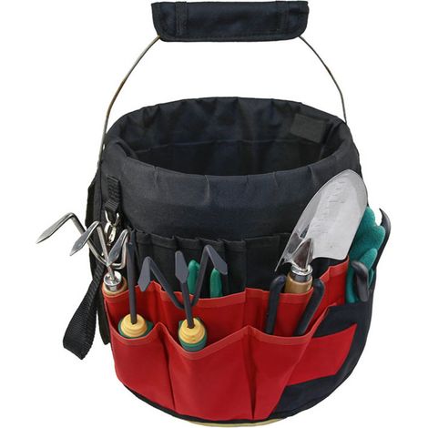 Sac de rangement pour outils de jardin avec 42 poches, ceinture porte-outils et organisateur de bricolage. (1/5)
